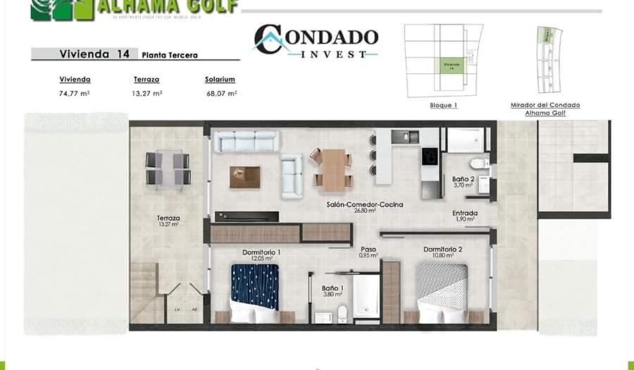 Condado De Alhama Resort , Mirador Apartment มูร์เซีย ภายนอก รูปภาพ